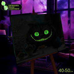 Картина по номерам «Чеширский кот» - Фото 3