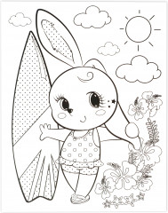 Рисунок из страз «Зайка» - Фото 2