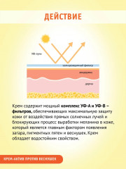 Крем-актив отбеливающий от веснушек и пигментации SPF 50 - Фото 2