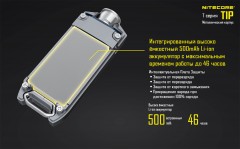 Фонарь NITECORE TIP Green - Фото 4