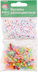 Набор бусин с английскими буквами и цифрами - Фото 4