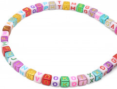 Набор бусин с английскими буквами - Фото 1