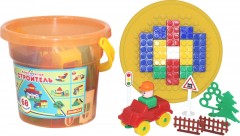 Конструктор «Строитель» (68 элементов) - Фото 2