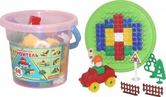 Конструктор «Строитель» (68 элементов) - Фото 1