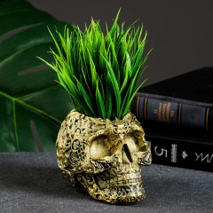 Кашпо-органайзер «Череп цветочный» - Фото 1