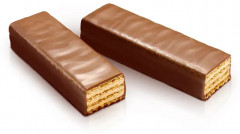 Батончик шоколадный с хрустящей вафлей и начинкой из тертого миндаля «Птица счастья» - Фото 1