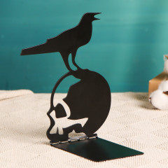 Ограничитель-подставка для книг «Ворон на черепе» - Фото 3