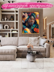 Картина по номерам «Африканская девушка» - Фото 6