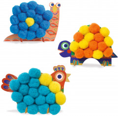 Набор для творчества «Зверушки из помпонов» - Фото 1