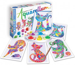 Набор раскрасок акварельных «Коты» - Фото 1