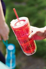 Стакан с двойными стенками «Travel» (красный) - Фото 1