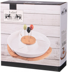 Менажница на подставке вращающаяся с вилочками «Native» - Фото 1