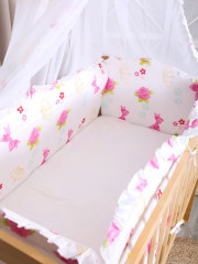 Комплект бортиков в кроватку с балдахином «Щенок» - Фото 1