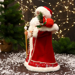 Фигурка «Дед Мороз в красной шубе, с посохом» - Фото 3