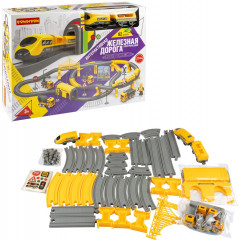 Железная дорога интерактивная с электропоездом «Спецтехника» - Фото 4