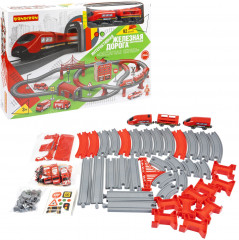 Железная дорога интерактивная с электропоездом «Пожарная охрана» - Фото 1