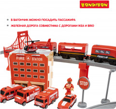 Железная дорога интерактивная с электропоездом «Пожарная охрана» - Фото 6