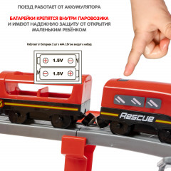 Железная дорога интерактивная с электропоездом «Пожарная охрана» - Фото 10