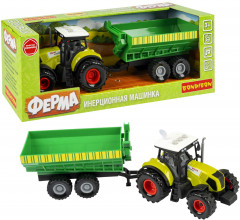 Трактор инерционный с прицепом - Фото 2