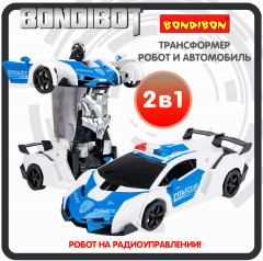 Трансформер на радиоуправлении «Робот-автомобиль Police» - Фото 1