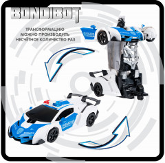 Трансформер на радиоуправлении «Робот-автомобиль Police» - Фото 2