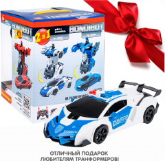 Трансформер на радиоуправлении «Робот-автомобиль Police» - Фото 4