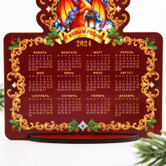 Календарь настольный на 2024 год «Красный дракон» - Фото 1