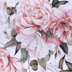 Комплект штор для кухни с подхватами «Пионы» - Фото 1