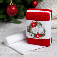 Набор махровых полотенец «Merry christmas» - Фото 1