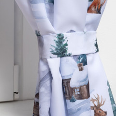 Комплект штор для кухни с подхватами «Forest animals» - Фото 2