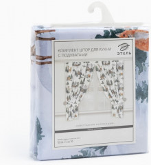 Комплект штор для кухни с подхватами «Forest animals» - Фото 7