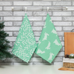 Набор полотенец «Hares & leaves» - Фото 1