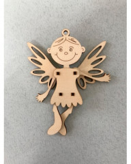 Набор деревянный для творчества «Игрушка елочная. Фея» - Фото 1