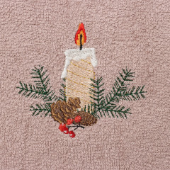 Полотенце махровое «Рождественская свеча» - Фото 2