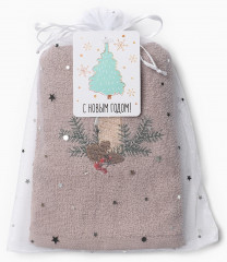 Полотенце махровое «Рождественская свеча» - Фото 4