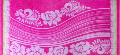 Полотенце махровое пестротканое "La moda" (Cleanelly, 70х140, цвет розовый) - Фото 1