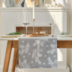 Дорожка на стол «Серебряные ветки» - Фото 1
