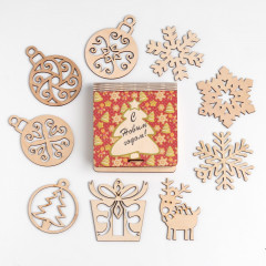 Набор украшений ёлочных «С Новым годом!» - Фото 1