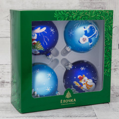 Набор шаров новогодних «В гостях у сказки» - Фото 1