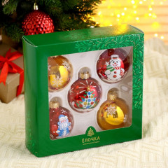 Набор шаров новогодних «Волшебство» - Фото 1