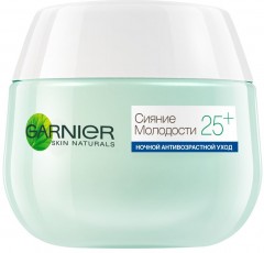 Крем для лица ночной с экстрактом чайного листа и витамином Е «Сияние молодости 25+» - Фото 1