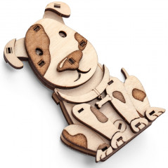 Конструктор деревянный «Щенок Дружок» - Фото 1