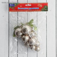 Украшение ёлочное «Виноград-сокровище» - Фото 1