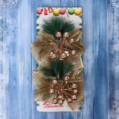 Набор украшений ёлочных «Еловая композиция» - Фото 2