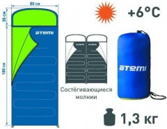 Спальный мешок туристический T4 - Фото 1