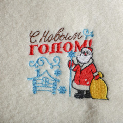 Рукавица для бани «С Новым годом» - Фото 1