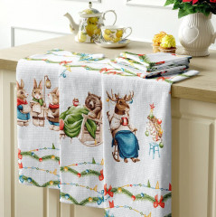 Комплект полотенец вафельных - Фото 3