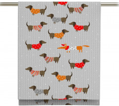 Комплект полотенец вафельных «Smart Fox and Dog» - Фото 3