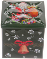 Банка жестяная «Дед Мороз с подарком» - Фото 2