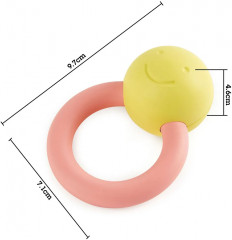 Прорезыватель-погремушка «Улыбка» - Фото 3